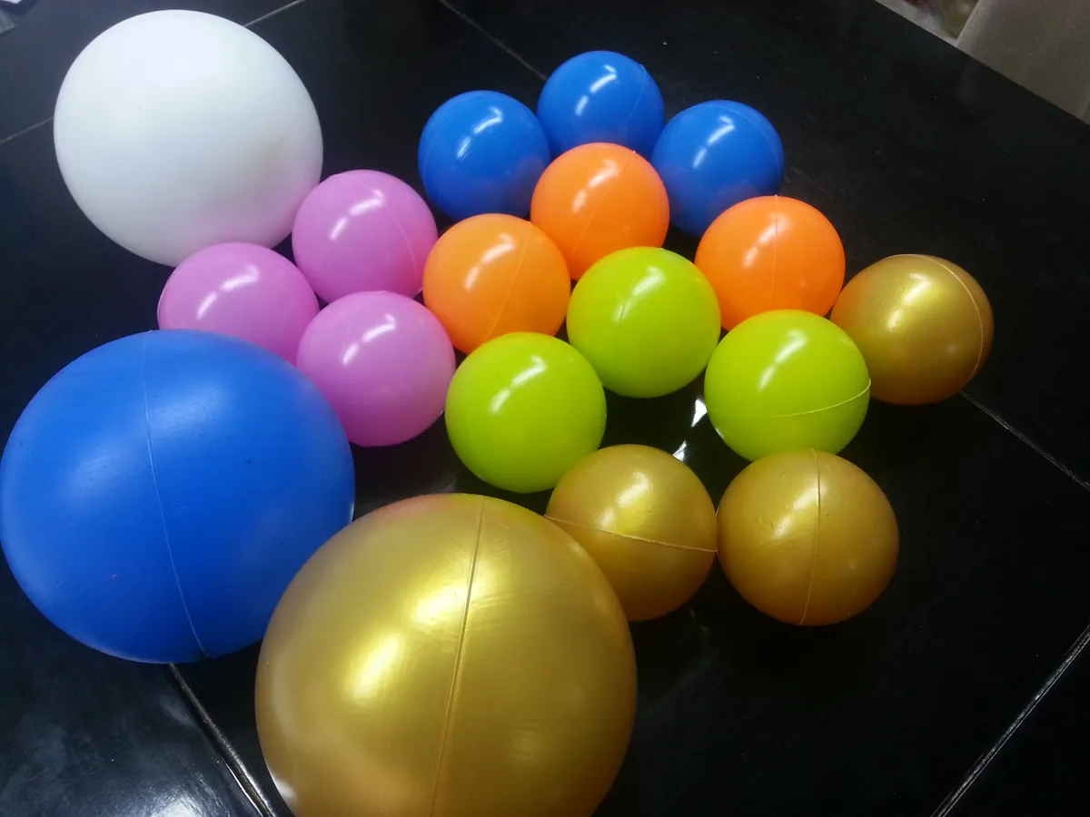 Plastic balls for ball pits