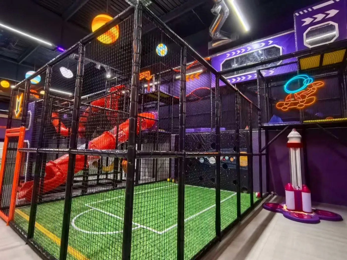 Indoor football pitch